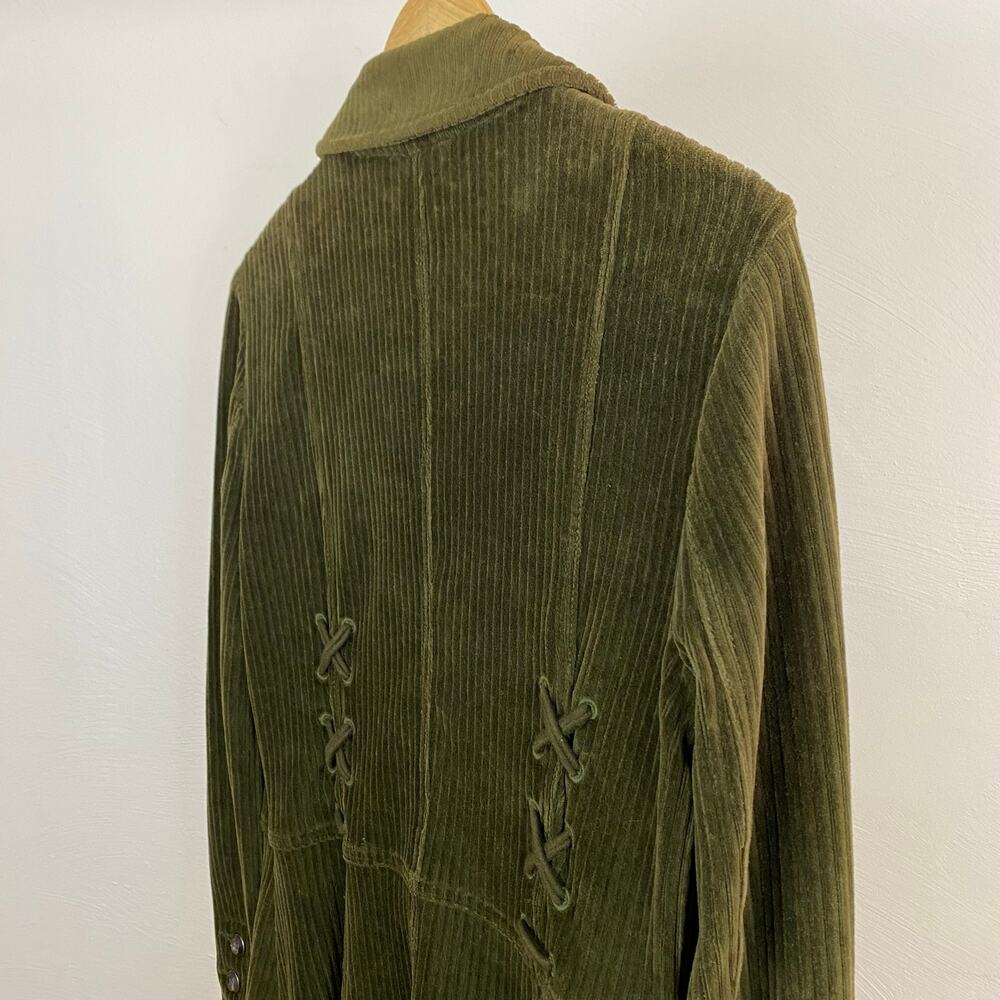 Free People Drippy Lace-Up Cord Duster - Martini - Size Small - Picture 9 of 12